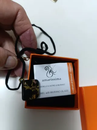 Collana Vetro Murano Amarissima Oro Multicolore