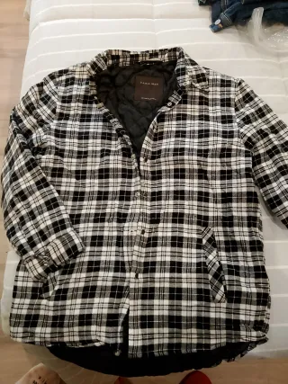 Camisa Zara Man forrada cuadros