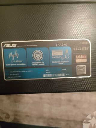 PC Portatile ASUS Nero