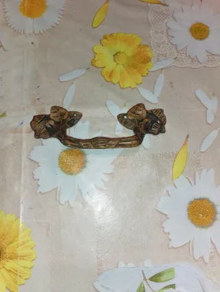 Maniglia vintage ottone