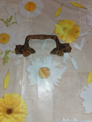 Maniglia vintage ottone