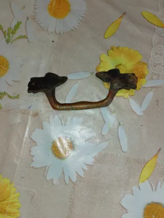 Maniglia vintage ottone