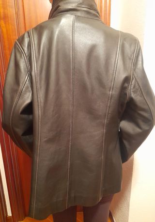 Chaqueta de cuero negra unisex SIN estrenar España