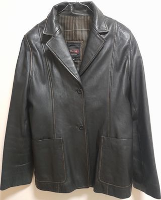 Chaqueta de cuero negra unisex SIN estrenar España