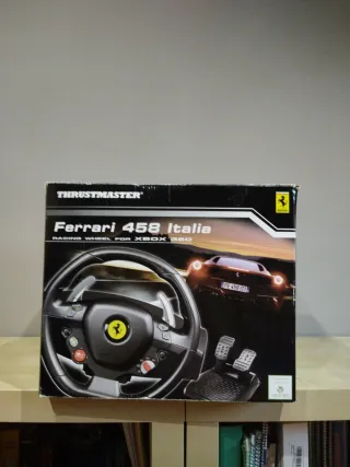 Volante y pedales Ferrari 458 Italia XBOX 360