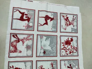 Panel de tela navideño