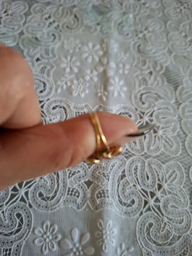 Anello oro 14k 585 con pietre multicolore