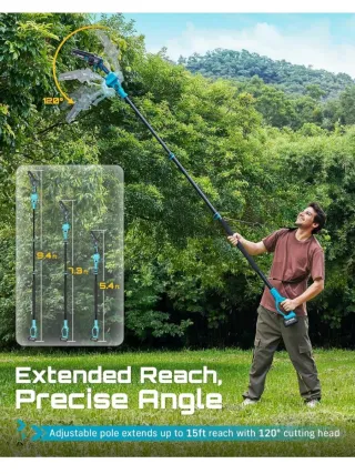 Mini motosierra SEESII 2 en 1 con pértiga