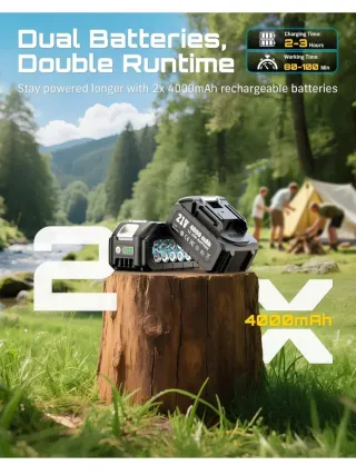 Mini motosierra SEESII 2 en 1 con pértiga