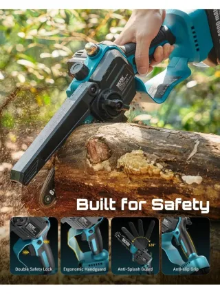 Mini motosierra SEESII 2 en 1 con pértiga