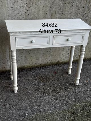Tavolo da ingresso bianco 84x32