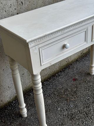 Tavolo da ingresso bianco 84x32