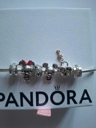 Charm Candado Mickey y Minnie Pandora