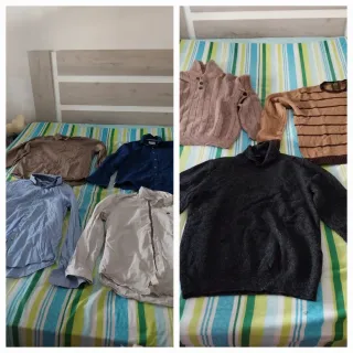 Lote Ropa Hombre: Camisas y Jerséis
