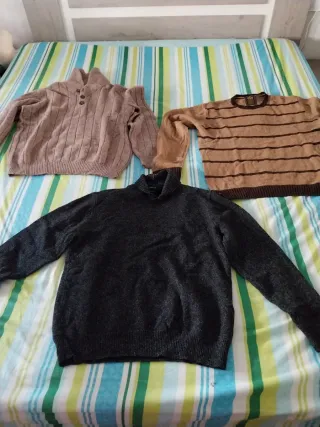 Lote Ropa Hombre: Camisas y Jerséis