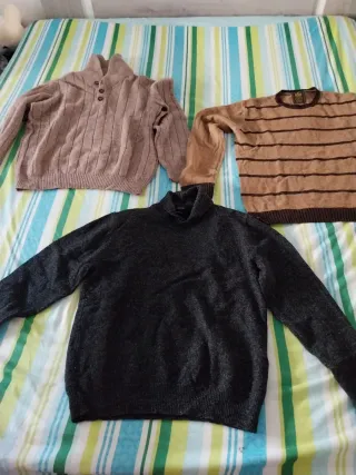 Lote Ropa Hombre: Camisas y Jerséis