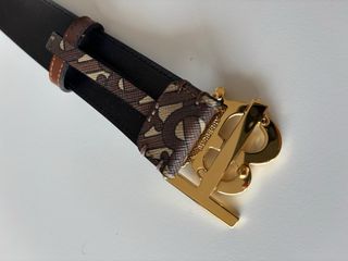 Cinturón Burberry Check TB Dorado