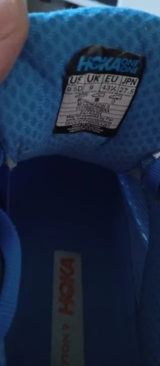 Hoka Bambas Azul/Naranja (Usadas 1 vez)