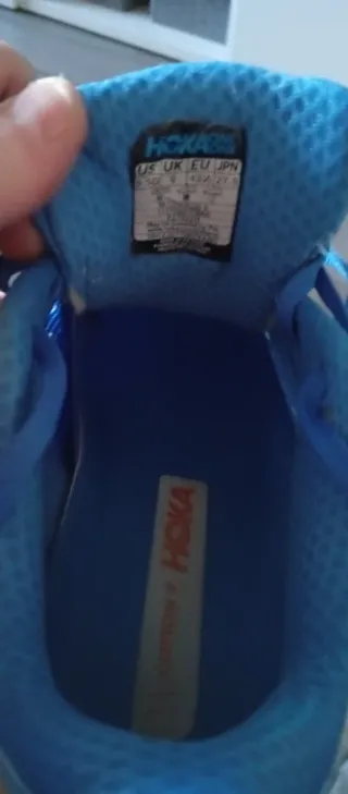 Hoka Bambas Azul/Naranja (Usadas 1 vez)