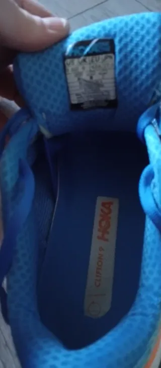 Hoka Bambas Azul/Naranja (Usadas 1 vez)