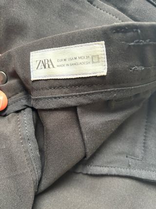 Pantalón Zara Negro Hombre