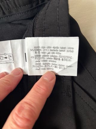 Pantalón Zara Negro Hombre