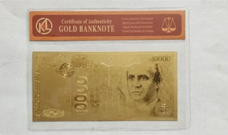 Billete Oro 10000 Pesetas Banco de España