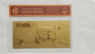 Billete Oro 10000 Pesetas Banco de España