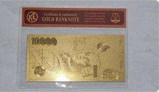 Billete Oro 10000 Pesetas Banco de España