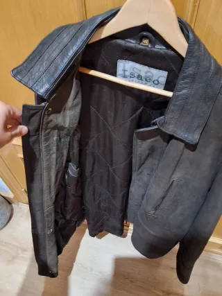 Chaqueta de ante hombre marrón