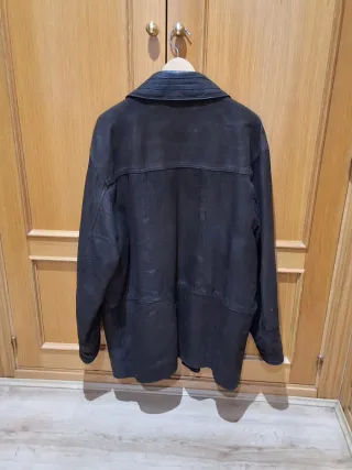 Chaqueta de ante hombre marrón