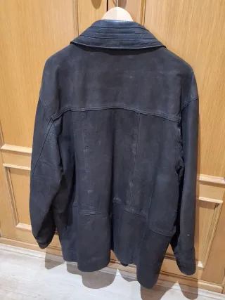 Chaqueta de ante hombre marrón