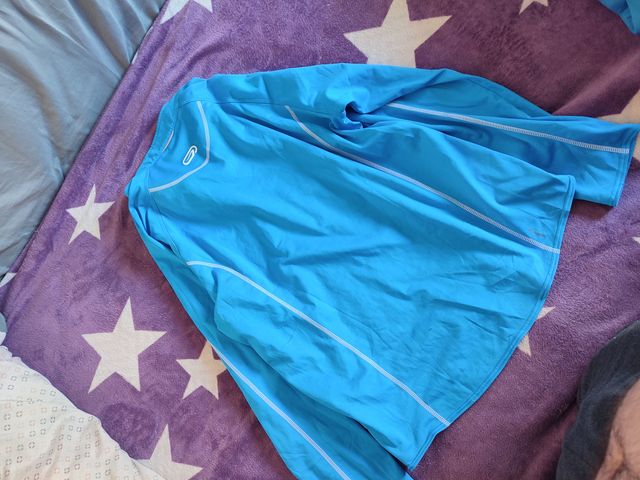 Camiseta Kalenji azul manga larga