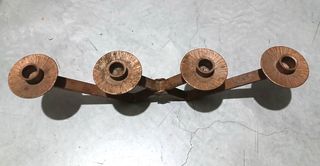 Portacandele in ferro battuto