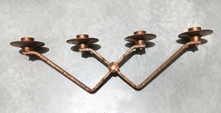 Portacandele in ferro battuto