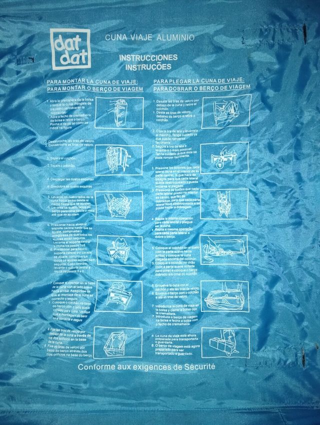 Oferta Cuna de Viaje Plegable Azul