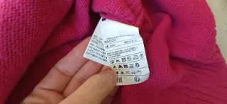 Jersey Benetton Lana Mujer Rosa