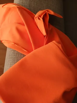 Mono naranja mujer para fiesta o evento