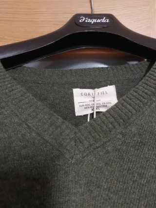 Jersey Lana Cortefiel Hombre XXXL Cuello Pico