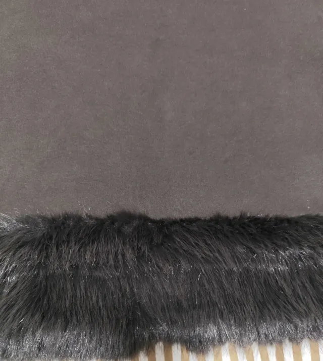 Falda Sfera Marrón con Pelo Talla L