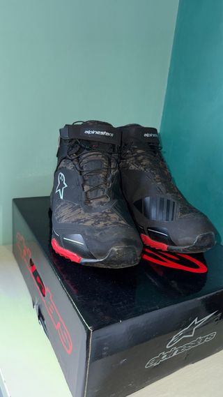 Botas Alpinestars CR-X DRYSTAR Negras/Rojas