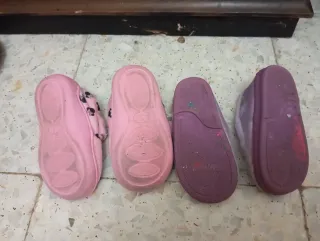 Pantuflas infantiles Minnie y Frozen talla 22