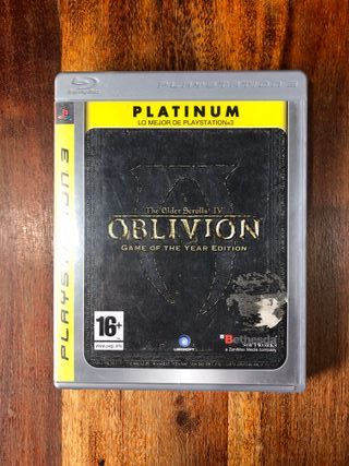 the elder scrolls IV oblivion ps3 goty platinum