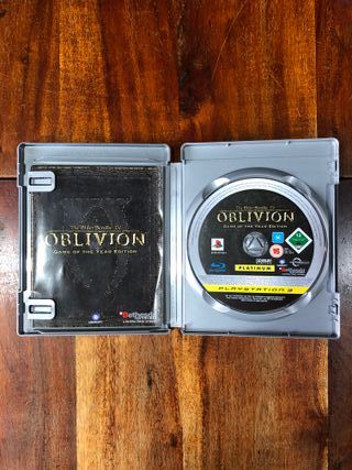 the elder scrolls IV oblivion ps3 goty platinum