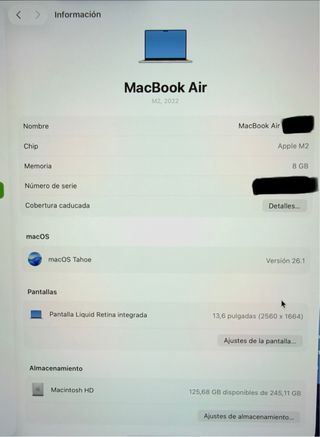 MacBook Air M2 (2022) como NUEVO + Magic Keyboard.