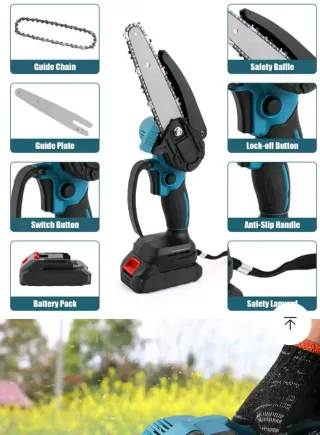 Mini motosierra eléctrica 6 pulgadas