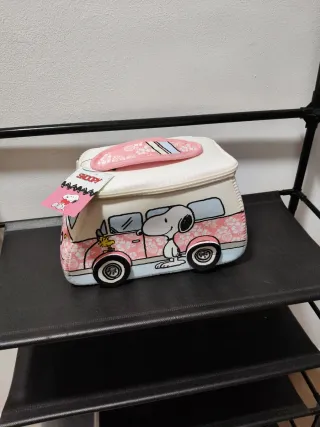 Neceser Snoopy Furgoneta Rosa