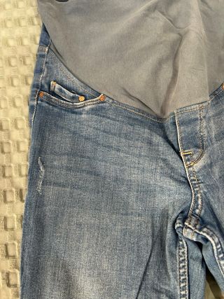 Pantalón vaquero premamá azul