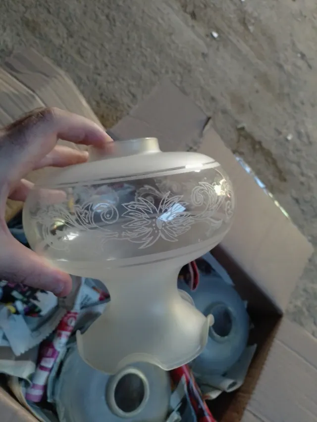 4 Tulipas de Cristal Transparentes