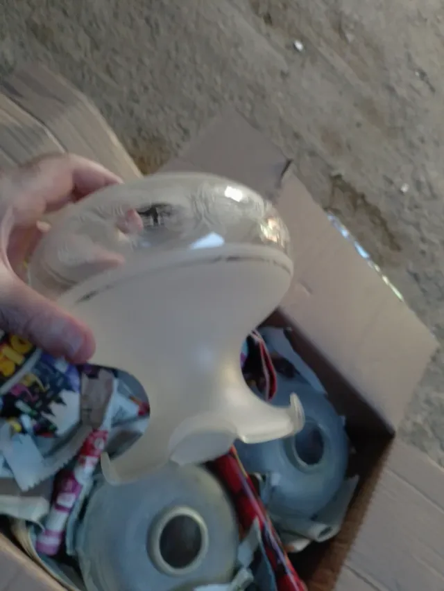 4 Tulipas de Cristal Transparentes